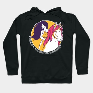 RIDING UNICORN QUOTE Hoodie